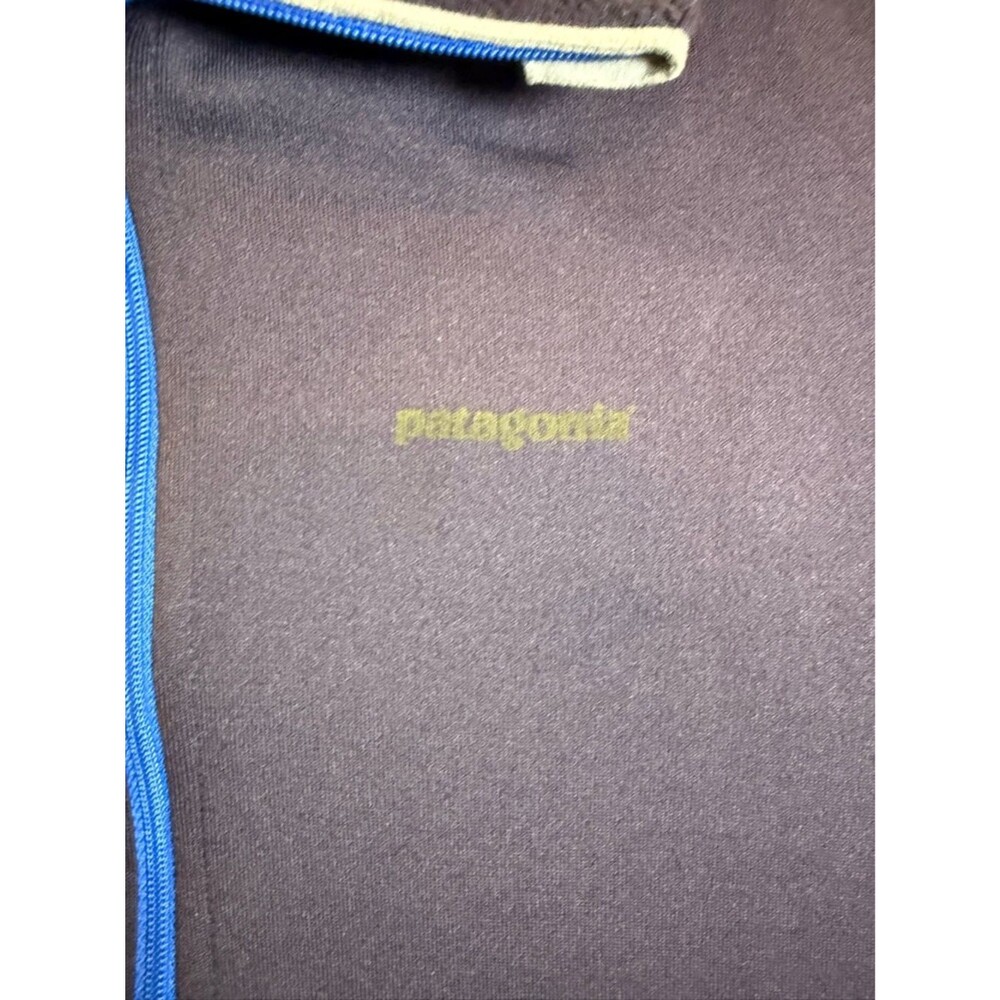 Patagonia Polartec Power Dry 1/4 Zip Pullover Mens XL Blue Performance Fleece - Picture 10 of 12